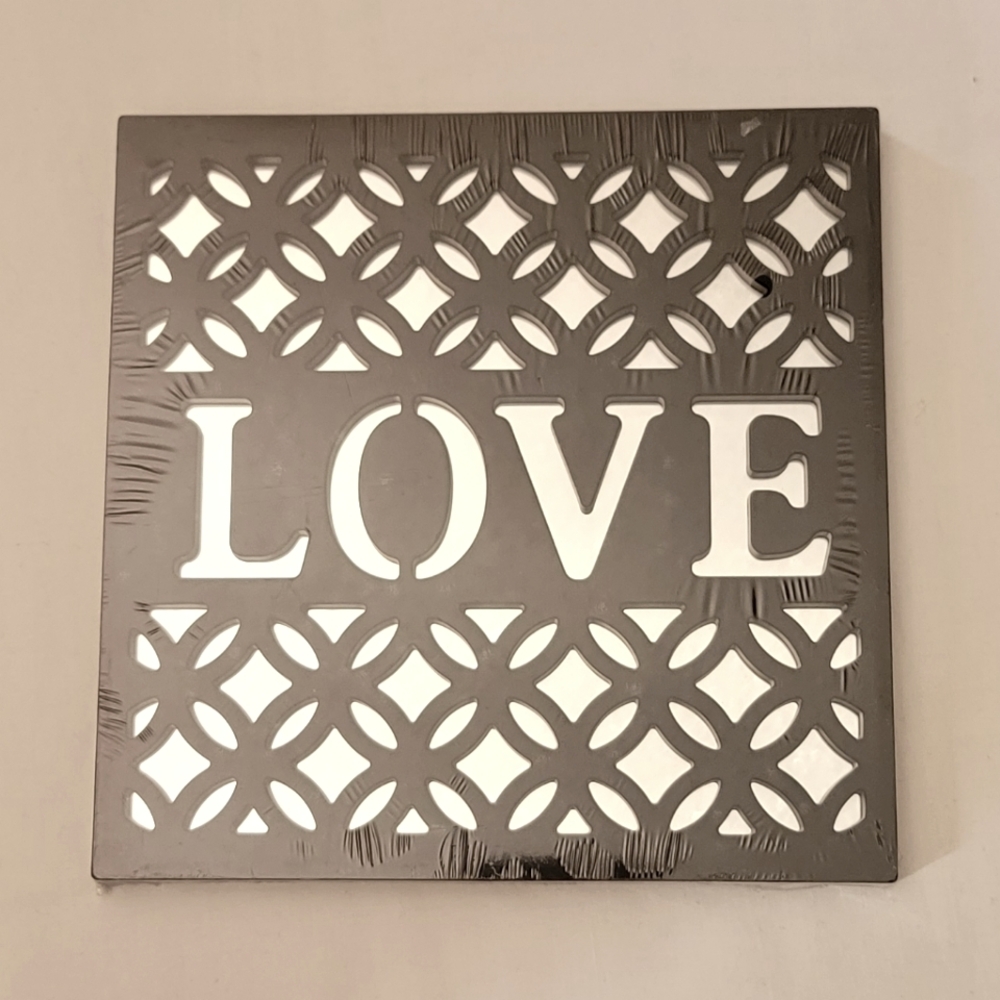 NWT Love Mirror Hanging Wall Decor